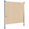 vidaXL udend&oslash;rs rullegardin 150x270 cm stof og st&aring;l orange og hvid