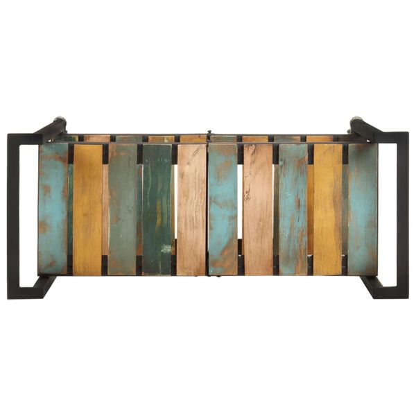 vidaXL køkkenvogn 87x36x81 cm massivt genbrugstræ