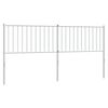 vidaXL udskiftningsgavl 180 cm metal hvid