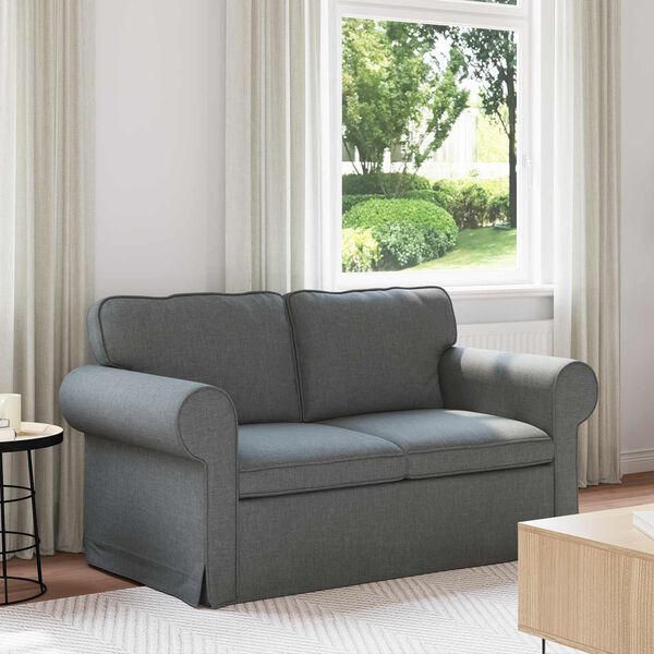 vidaXL Sofa M&oslash;rkegr&aring; Samlede dimensioner: 155 x 82 x 80 cm (B x D x H)