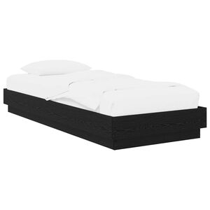 vidaXL Gulvsengramme Sort eg 80 x 200 cm Konstrueret tr&aelig;