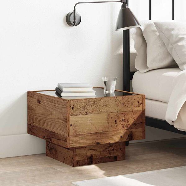 vidaXL Sofabord Gammelt tr&aelig; 40 x 40 x 30 cm Konstrueret tr&aelig;