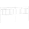 vidaXL udskiftningsgavl 180 cm metal hvid