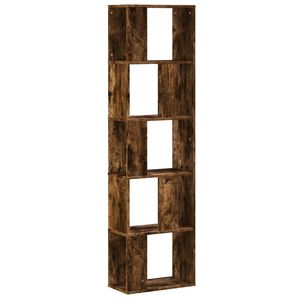 vidaXL bogreol 45x23,5x162,5 cm 5 hylder konstrueret tr&aelig; r&oslash;get eg