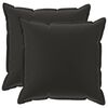 vidaXL Pudebetr&aelig;k 2 stk. HOUTEN Sort 80 x 80 cm Polyester