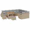 vidaXL Havesofa S&aelig;t 12 stk. Beige polyrattan