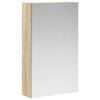 vidaXL Badev&aelig;relsesspejlskab Sonoma eg 30 x 10,5 x 50 cm