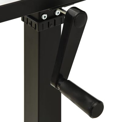 vidaXL stel til hæve-/sænkebord manuel betjening højdejusterbar sort