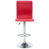 vidaXL barstole 2 stk. kunstl&aelig;der r&oslash;d