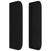 vidaXL sengegavl med kanter 83x16x78/128 cm stof sort