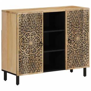 vidaXL skab 90x33x75 cm massivt mangotr&aelig;
