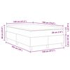 vidaXL Box spring seng Creme og hvid 120 x 190 cm Velourstof