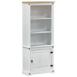 vidaXL Highboard Hvid 74 x 38 x 170 cm Massiv fyrretr&aelig;