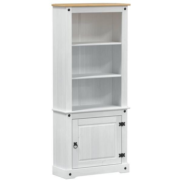 vidaXL Highboard Hvid 74 x 38 x 170 cm Massiv fyrretr&aelig;