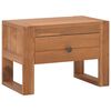 vidaXL sengebord 50x30x35 cm massivt teaktr&aelig;