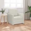 vidaXL Sovesofa Creme 74 x 77 x 81 cm Fl&oslash;jl