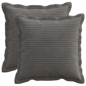 vidaXL Pudebetr&aelig;k 2 stk. HOUTEN M&oslash;rkegr&aring; 30 x 30 cm cordfl&oslash;jl