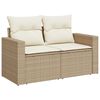 vidaXL Havesofa S&aelig;t 9 pcs Beige polyrattan