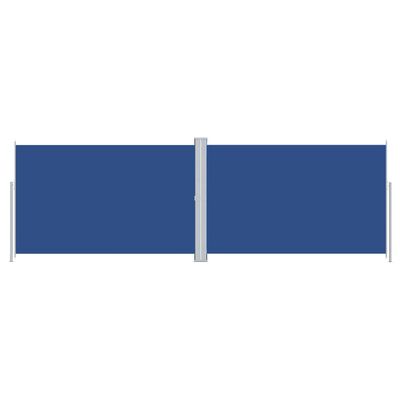 vidaXL sammenrullelig sidemarkise 220x600 cm blå