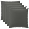 vidaXL Pudebetr&aelig;k 6 pcs HEERLEN Antracit 80 x 80 cm Polyester