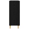 vidaXL Sideboard med skuffe Sort eg 34 x 69,5 x 90 cm Konstrueret tr&aelig;