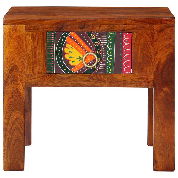 vidaXL sengeborde 2 stk. 40x40x36 cm massivt akacietr&aelig;