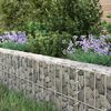 vidaXL gabion-højbed 100x100x20 cm galvaniseret stål