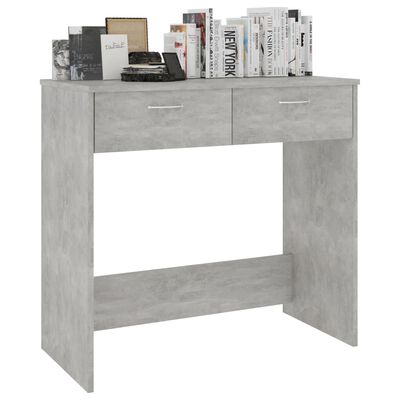 vidaXL skrivebord 80x40x75 cm konstrueret træ betongrå