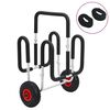 vidaXL SUP Trolley til 2 surfbr&aelig;tter 90 kg aluminium