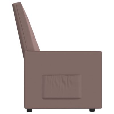 vidaXL 2-personers lænestol stof gråbrun