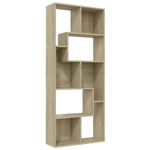 vidaXL bogreol 67x24x161 cm konstrueret tr&aelig; sonoma-eg