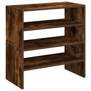 vidaXL skostativer stabelbare 2 stk. 60x30x30,5 cm r&oslash;get egetr&aelig;sfarve