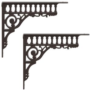 vidaXL V&aelig;ghylde beslag 2 stk. Antik Brun 27,5 x 23 x 4 cm St&aring;l