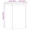 vidaXL plantestativer 2 stk. 25x25x35 cm konstrueret tr&aelig; betongr&aring;