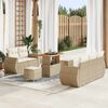 vidaXL Havesofa S&aelig;t 8 pcs Beige polyrattan