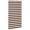 vidaXL zebragardin brun 125x230 cm stofbredde 120,9 cm polyester