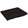 vidaXL bordplade til badev&aelig;relse 60x60x(2-4) cm massivt tr&aelig; m&oslash;rkebrun