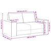 vidaXL 2-personers sofa cremefarvet 120 cm stof