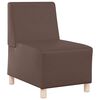 vidaXL Modulsofa enhed uden arme 2 pcs Brun 55 x 74 x 82 cm Faux l&aelig;der
