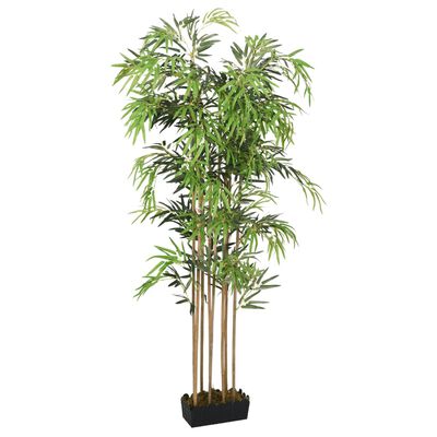 vidaXL kunstigt bambustræ 730 blade 120 cm grøn