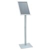 vidaXL Pedestal Plakatstand S&oslash;lv 32 x 27 x 119 cm PVC og st&oslash;bejern