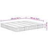 vidaXL springmadras med bonellfjedre 180x200 cm medium