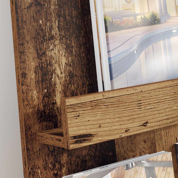 vidaXL Magasin Rack Gammelt tr&aelig; 51 x 11 x 102 cm Konstrueret tr&aelig;