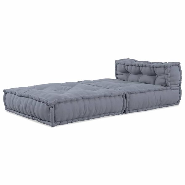 vidaXL Modulsofa Grå 70 x 70 x 56 cm Stof