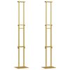 vidaXL Messesk&aelig;rme 2 stk. Guld 30 x 23,5 x 210 cm St&aring;l