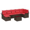 vidaXL Havesofa S&aelig;t 8 stk. Poly rattan