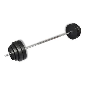 vidaXL v&aelig;gtstang med v&aelig;gtskiver 60 kg