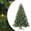 vidaXL Kunstigt juletr&aelig; med 300 LED'er Gr&oslash;n 210 cm PE og PVC