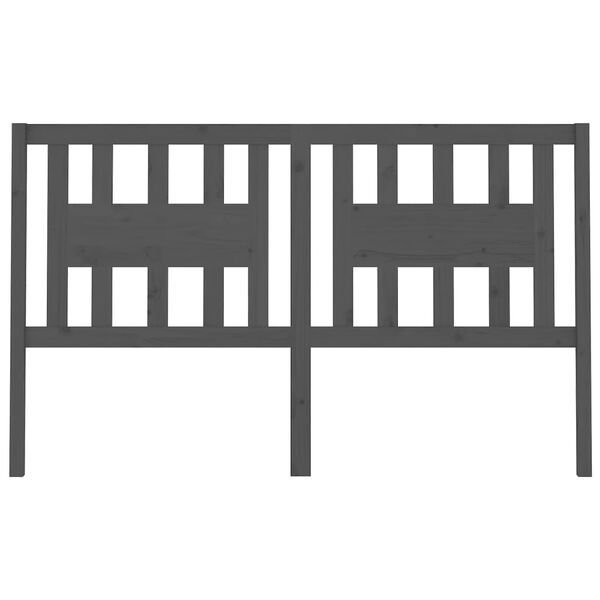 vidaXL sengeg&aelig;rde 206x4x100 cm massivt fyrretr&aelig; gr&aring;