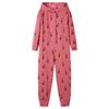 vidaXL Onesie med h&aelig;tte til b&oslash;rn str. 104 gammelrosa